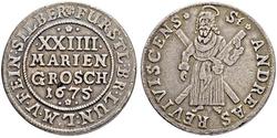 24 Mariengroschen States of Germany Silber 
