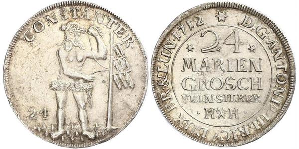 24 Mariengroschen States of Germany Silver 