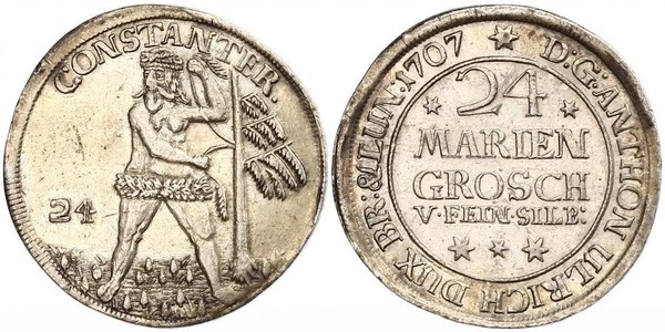 24 Mariengroschen States of Germany Silver 