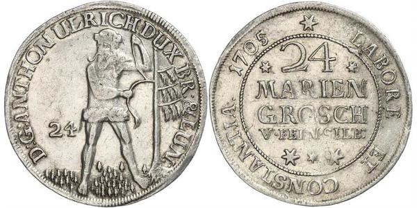 24 Mariengroschen States of Germany Silver 