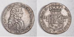 24 Skilling Danemark Argent Christian VI de Danemark (1699 - 1746)