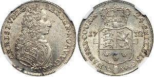 24 Skilling Danemark Argent Christian VI de Danemark (1699 - 1746)