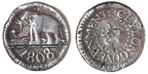 24 Stiver Sri Lanka/Ceylon Silver 