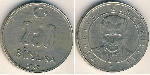 250000 Lira Turquie (1923 - ) Cuivre/Nickel 