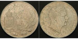 25000 Leu Rumania Plata 