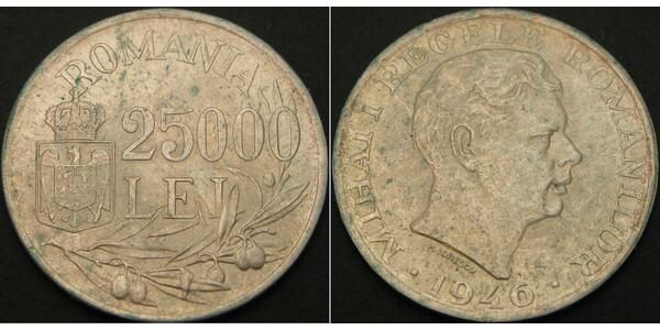 25000 Leu Rumänien Silber 