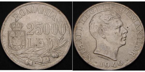 25000 Leu Romania Silver 