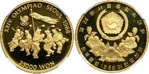 25000 Won South Korea Gold 