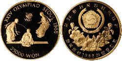 25000 Won Corea del Sud Oro 
