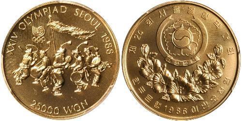 25000 Won Corea del Sur Oro 