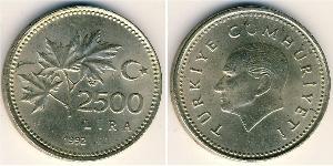 2500 Lira Turkey (1923 - )  