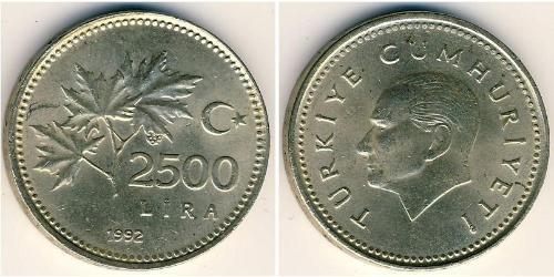 2500 Lira 土耳其  