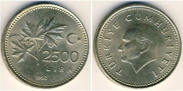 2500 Lira 土耳其  
