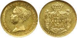 2500 Reis Kingdom of Portugal (1139-1910) Gold Maria II of Portugal (1819-1853)