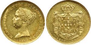 2500 Reis Regno del Portogallo (1139-1910) Oro Maria II del Portogallo (1819-1853)