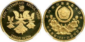 2500 Won Südkorea Gold 