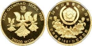 2500 Won Südkorea Gold 