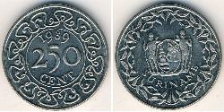 250 Cent Surinam Níquel/Cobre 