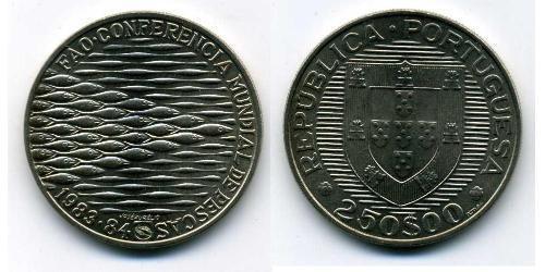 250 Escudo Republica Portuguesa (1975 - ) Kupfer/Nickel 