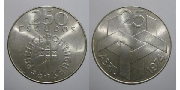 250 Escudo 葡萄牙 銀 
