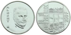250 Franc 比利时 銀 