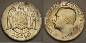 250 Leu Romania Argento 