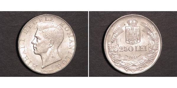 250 Leu Rumänien Silber 