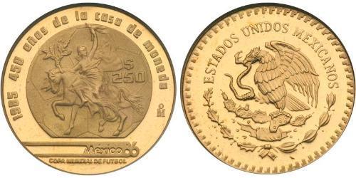 250 Peso Mexique (1867 - ) Or 
