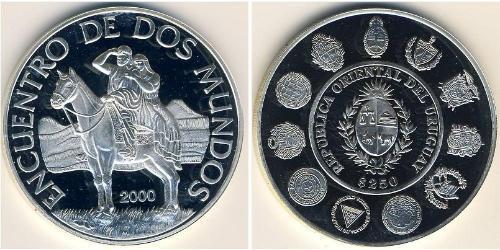 250 Peso Uruguay Silber 