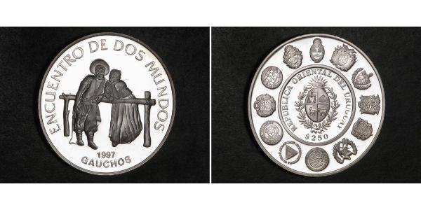 250 Peso Uruguay 銀 