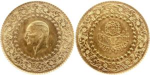 250 Piastre Turkey (1923 - ) Gold Mustafa Kemal Atatürk (1881-1938)