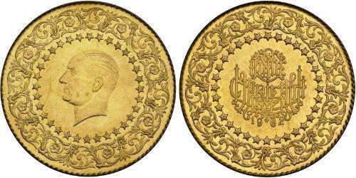 250 Piastre Turchia (1923 - ) Oro Mustafa Kemal Atatürk (1881-1938)