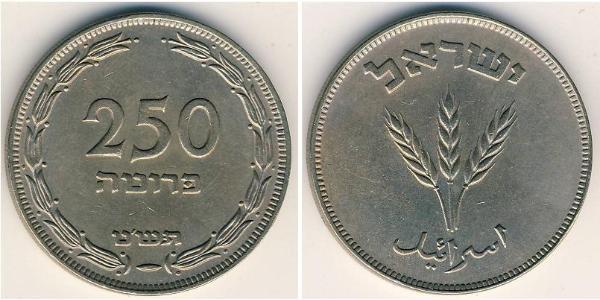 250 Pruta Israël (1948 - ) Cuivre/Nickel 