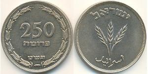 250 Pruta Israel (1948 - ) Kupfer/Nickel 