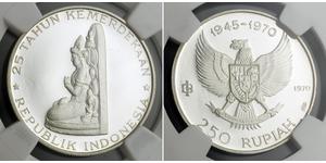 250 Rupia Indonesia Plata 