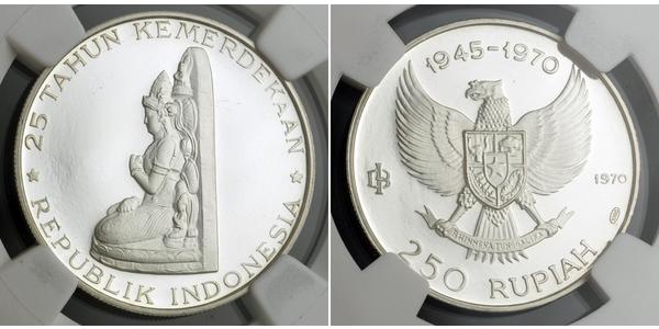 250 Rupiah Indonesia Silver 