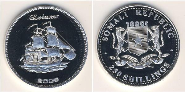 250 Shilling Somalie Argent 