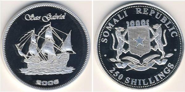 250 Shilling Somalie Argent 