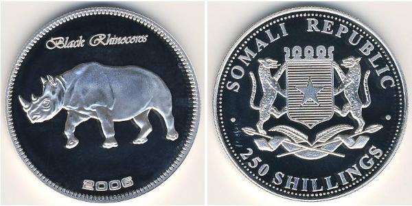250 Shilling Somalie Argent 