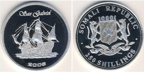 250 Shilling Somalia Argento 