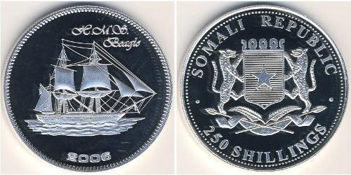 250 Shilling Somalia Argento 