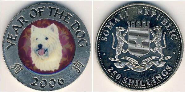 250 Shilling Somalia Kupfer/Nickel 