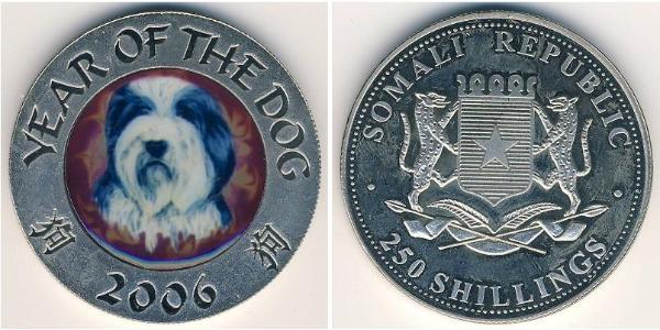 250 Shilling Somalia Kupfer/Nickel 