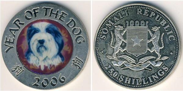 250 Shilling Somalia Kupfer/Nickel 