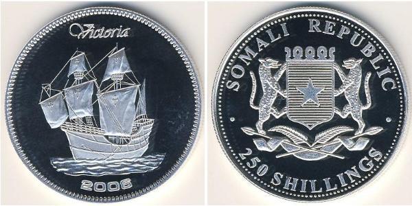 250 Shilling Somalia 銀 