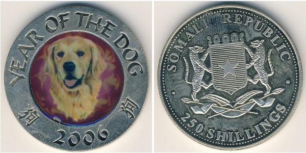 250 Shilling Somalia 銅/镍 