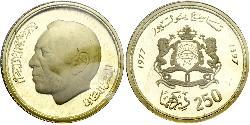 250 Дирхам Марокко Золото Хасан II (1929 - 1999)
