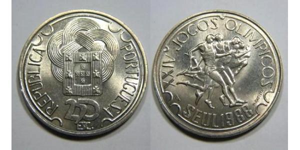 250 Эскудо Португальская Республика (1975 - ) Никель/Медь 