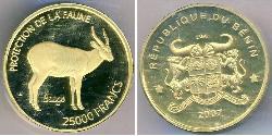25 000 Franc 贝宁 金 