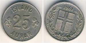 25 Aurar Iceland 銅/镍 